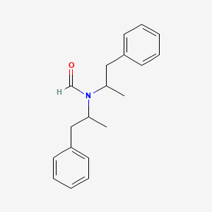 molecular formula C19H23NO B1212322 Formamide, N,N-bis(1-methyl-2-phenylethyl)- CAS No. 71685-26-2