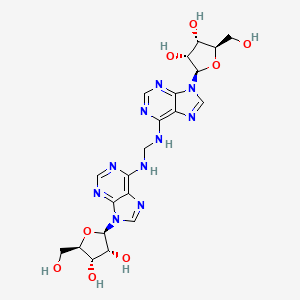 molecular formula C21H26N10O8 B1212332 Me-Bis(ADP) CAS No. 3128-30-1
