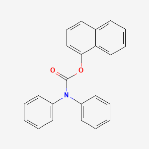 molecular formula C23H17NO2 B12123331 Naphthalen-1-yl diphenylcarbamate 