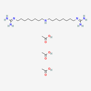 molecular formula C20H45N7O2 B1212337 Guazatine acetate salt CAS No. 57520-17-9