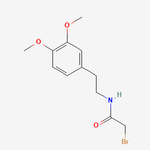 molecular formula C12H16BrNO3 B1212348 N-(Bromoacetyl)homoveratrylamine CAS No. 56997-75-2