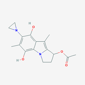 7-(1-Aziridinyl)-2,3-dihydro-6,9-dimethyl-1H-pyrrolo(1,2-a)indole-1,5,8-triol 1-acetate