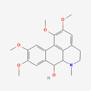 molecular formula C21H25NO5 B1212351 7-Hydroxyglaucine CAS No. 75652-86-7