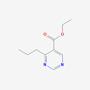 molecular formula C10H14N2O2 B12123552 Ethyl 4-propylpyrimidine-5-carboxylate 