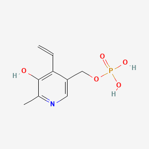 molecular formula C9H12NO5P B1212365 4-Vinylpyridoxal-5-phosphate CAS No. 31383-64-9