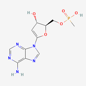 molecular formula C11H14N5O5P B1212373 Adenosine 3',5'-cyclic methylphosphonate CAS No. 117571-83-2