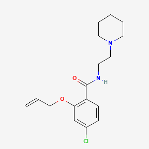 molecular formula C17H23ClN2O2 B1212377 2-(Allyloxy)-4-chloro-N-(2-piperidinoethyl)benzamide CAS No. 25709-16-4