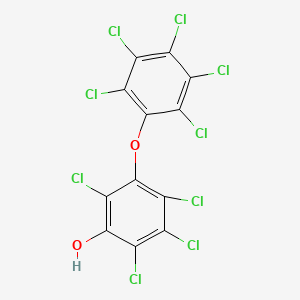 molecular formula C12HCl9O2 B1212384 3-Hydroxynonachlorodiphenyl ether CAS No. 42255-14-1