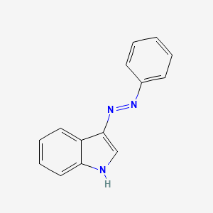 molecular formula C14H11N3 B1212385 Phenylazoindole CAS No. 51365-20-9