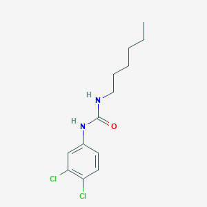 molecular formula C13H18Cl2N2O B12123884 Urea, N-(3,4-dichlorophenyl)-N'-hexyl- CAS No. 13041-39-9