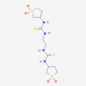 molecular formula C12H22N4O4S4 B12123982 C12H22N4O4S4 