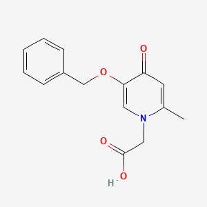 molecular formula C15H15NO4 B12123990 [5-(benzyloxy)-2-methyl-4-oxopyridin-1(4H)-yl]acetic acid 