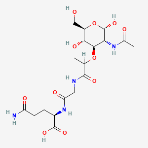 molecular formula C18H30N4O11 B1212401 N-Acetyl-demethylmuramyl-alanyl-isoglutamine CAS No. 60355-77-3