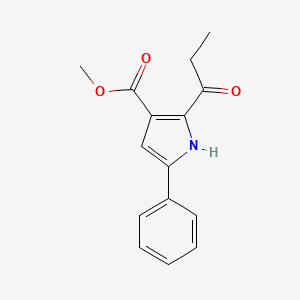 Methyl 5-phenyl-2-propionyl-3-pyrrolecarboxylate
