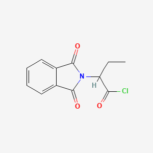 molecular formula C12H10ClNO3 B12124057 2-Phthalimido-butyryl chloride 