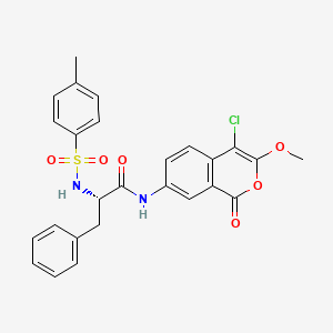 7-((N-Tosylphenylalanyl)amino)-4-chloro-3-methoxyisocoumarin