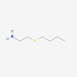 molecular formula C6H15NS B12124140 Ethanamine, 2-(butylthio)- CAS No. 3581-01-9