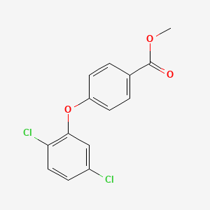 molecular formula C14H10Cl2O3 B12124163 Benzoic acid, 4-(2,5-dichlorophenoxy)-, methyl ester CAS No. 1049036-19-2