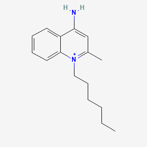 Quinolinium,4-amino-1-hexyl-2-methyl-, iodide (1:1)