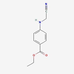 molecular formula C11H12N2O2 B12124197 Ethyl 4-(cyanomethylamino)benzoate CAS No. 22433-08-5
