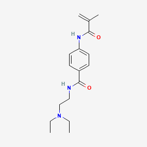molecular formula C17H25N3O2 B1212425 Procainamide methacrylamide CAS No. 78723-47-4