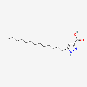 5-Tridecylpyrazole-3-carboxylic acid