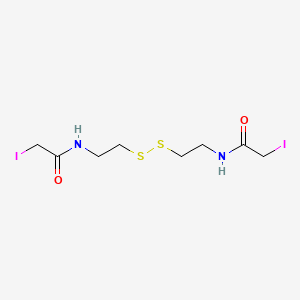 molecular formula C8H14I2N2O2S2 B1212428 N,N-Bis(alpha-iodoacetyl)-2,2'-dithiobis(ethylamine) CAS No. 80214-56-8