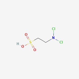 molecular formula C2H5Cl2NO3S B1212431 Ethanesulfonic acid, 2-(dichloroamino)- CAS No. 83152-69-6