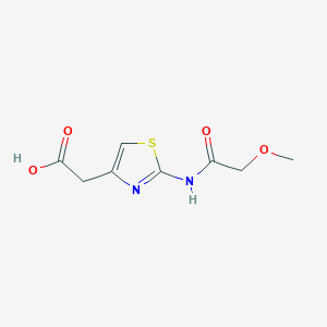 molecular formula C8H10N2O4S B12124336 (2-[(Methoxyacetyl)amino]-1,3-thiazol-4-YL)acetic acid CAS No. 926207-16-1