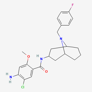 4-amino-5-chloro-N-[9-[(4-fluorophenyl)methyl]-9-azabicyclo[3.3.1]nonan-3-yl]-2-methoxybenzamide