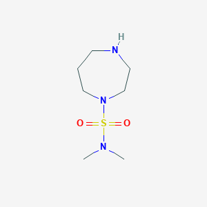 molecular formula C7H17N3O2S B12124384 N,N-dimethyl-1,4-diazepane-1-sulfonamide 