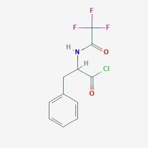 molecular formula C11H9ClF3NO2 B12124395 N-trifluoroacetyl-DL-phenylalanyl chloride 