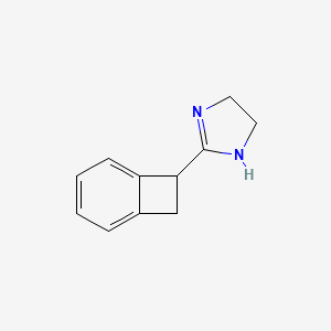 molecular formula C11H12N2 B1212440 2-Benzocyclobutane-4,5-dihydro-1-H-imidazole CAS No. 93208-44-7