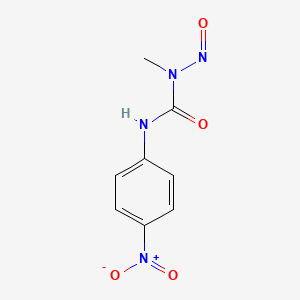molecular formula C8H8N4O4 B1212442 N-Methyl-N'-(4-nitrophenyl)-N-nitrosourea CAS No. 21562-01-6