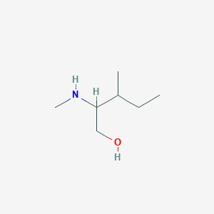 molecular formula C7H17NO B12124456 3-Methyl-2-(methylamino)pentan-1-ol 