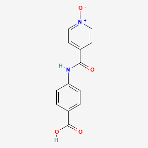 molecular formula C13H10N2O4 B12124477 N-(4-Carboxyphenyl)isonicotinamide 1-oxide CAS No. 62833-96-9