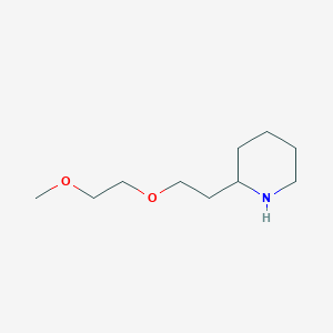 molecular formula C10H21NO2 B12124534 2-[2-(2-Methoxyethoxy)ethyl]piperidine CAS No. 1152526-33-4