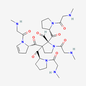 molecular formula C32H48N8O8 B1212455 Cyclo(pro-sar)4 CAS No. 76710-73-1