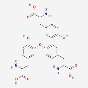 molecular formula C27H29N3O9 B1212456 Isotrityrosine CAS No. 77533-78-9