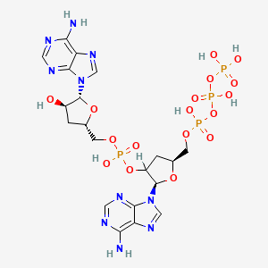 molecular formula C20H28N10O17P4 B1212458 Ppp3DAP3DA CAS No. 79919-77-0