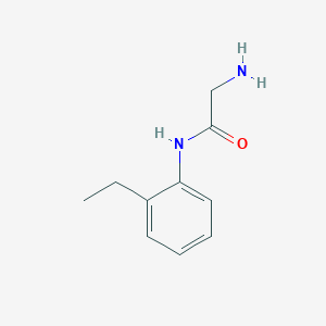 molecular formula C10H14N2O B12124584 2-amino-N-(2-ethylphenyl)acetamide 