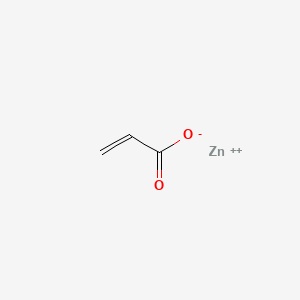 molecular formula C3H3O2Zn+ B1212459 zinc;prop-2-enoate CAS No. 25916-47-6