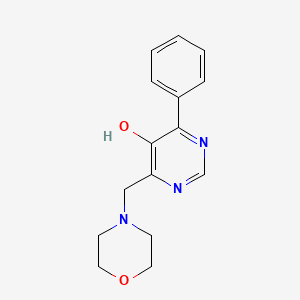molecular formula C15H17N3O2 B12124604 4-[(Morpholin-4-yl)methyl]-6-phenylpyrimidin-5-ol CAS No. 88466-98-2