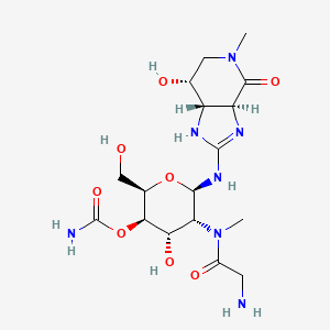 molecular formula C17H29N7O8 B1212461 Glycinothricin CAS No. 63663-79-6