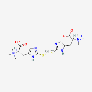 molecular formula C18H28CdN6O4S2 B1212462 Cadmium-metallothionen CAS No. 73419-42-8