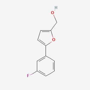 molecular formula C11H9FO2 B12124649 2-Furanmethanol, 5-(3-fluorophenyl)- CAS No. 33342-27-7