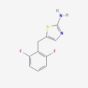 molecular formula C10H8F2N2S B12124653 5-[(2,6-Difluorophenyl)methyl]-1,3-thiazol-2-amine 