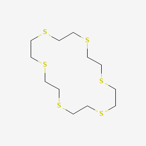 molecular formula C12H24S6 B1212466 1,4,7,10,13,16-Hexathiacyclooctadecane CAS No. 296-41-3