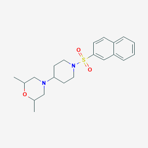 2,6-Dimethyl-4-[1-(2-naphthalenylsulfonyl)-4-piperidinyl]morpholine