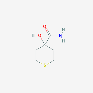 molecular formula C6H11NO2S B12124704 4-hydroxytetrahydro-2H-thiopyran-4-carboxamide 